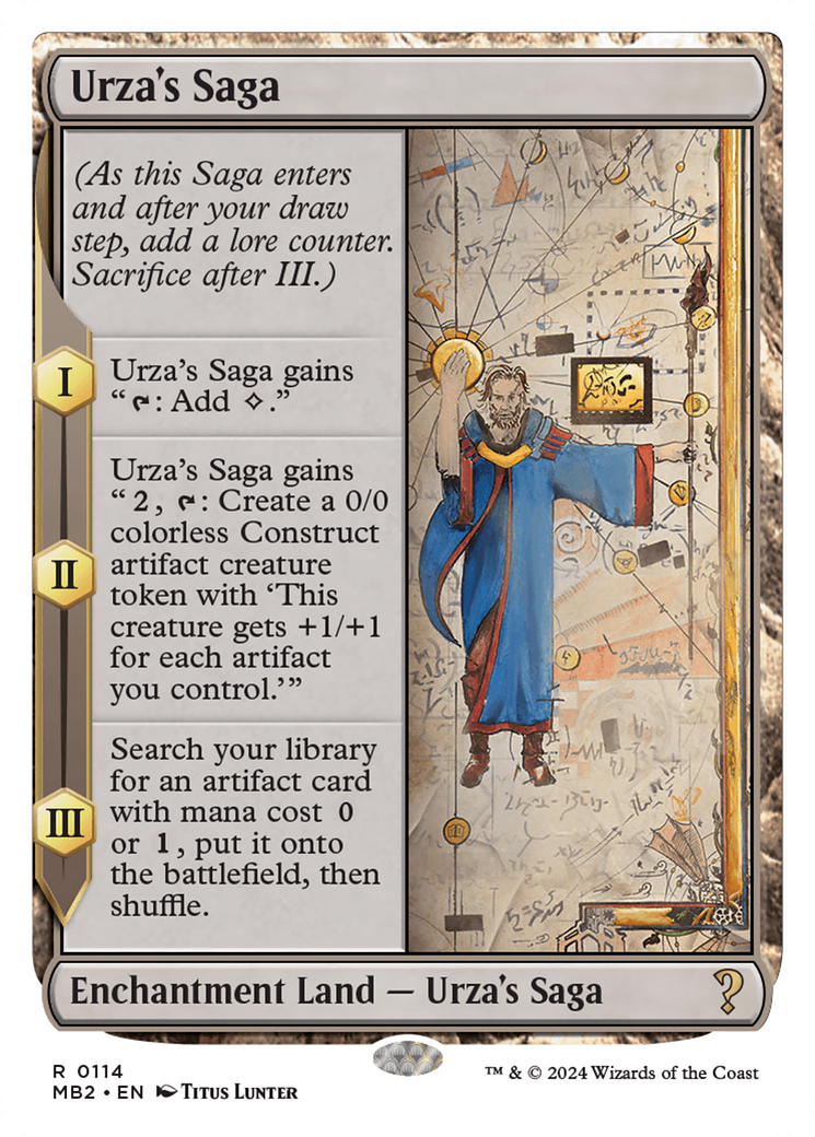 Urza's Saga (White Border) [Mystery Booster 2] | Shuffle n Cut Hobbies & Games