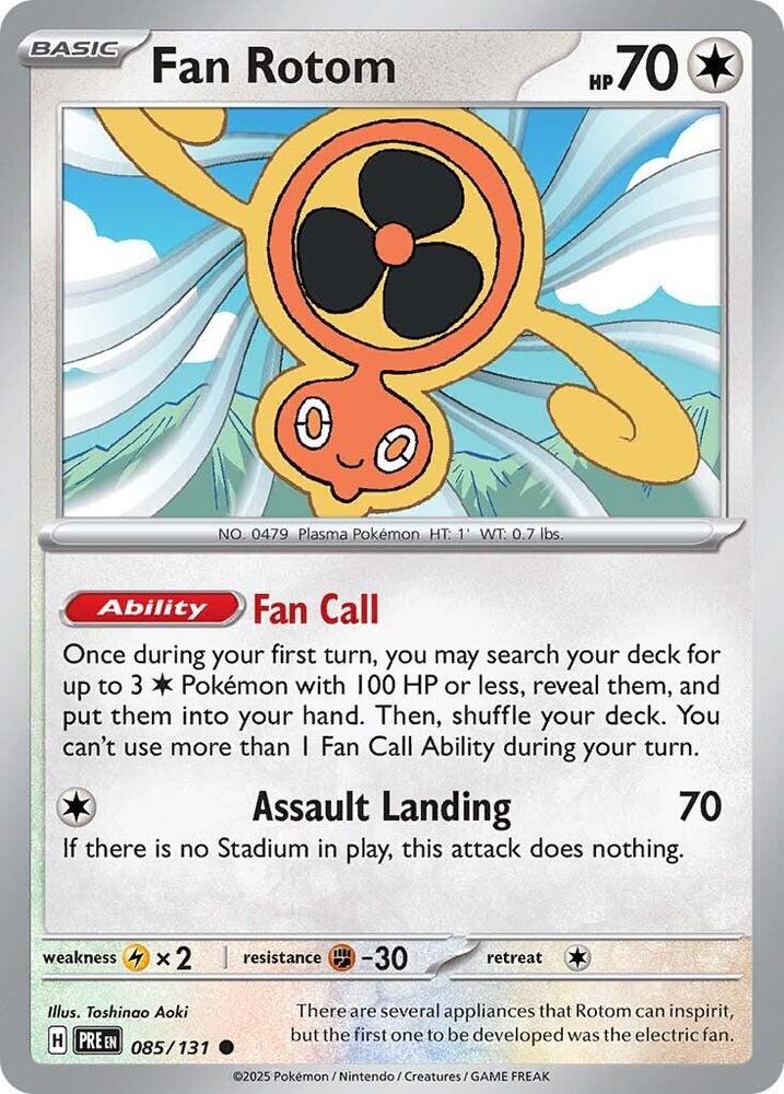 Fan Rotom (085/131) [Scarlet & Violet: Prismatic Evolutions] | Shuffle n Cut Hobbies & Games