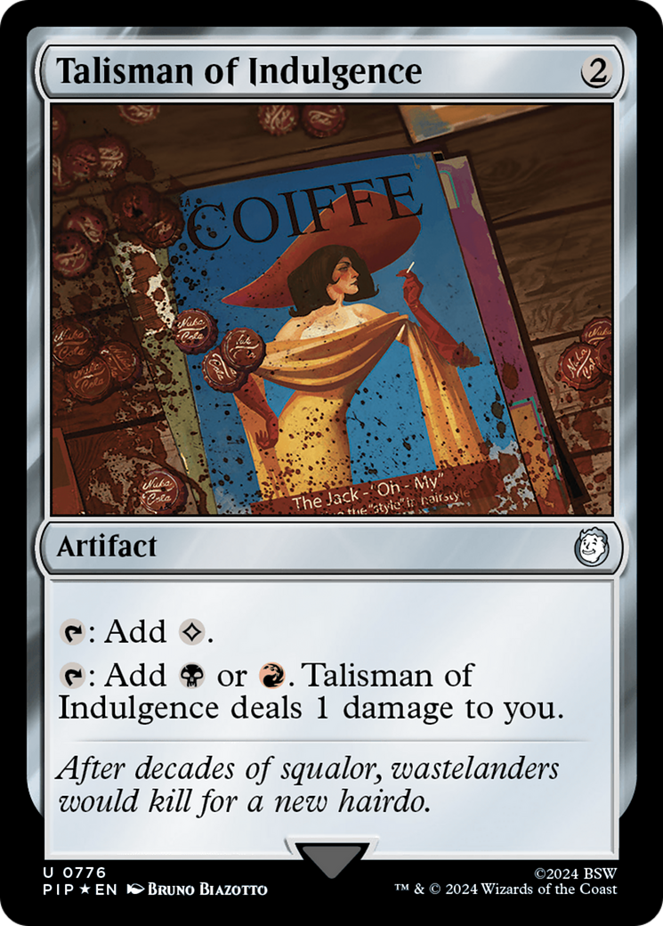 Talisman of Indulgence (Surge Foil) [Fallout] | Shuffle n Cut Hobbies & Games