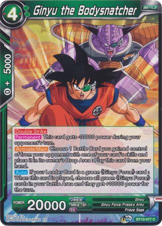 Ginyu the Bodysnatcher (BT10-077) [Rise of the Unison Warrior 2nd Edition] | Shuffle n Cut Hobbies & Games