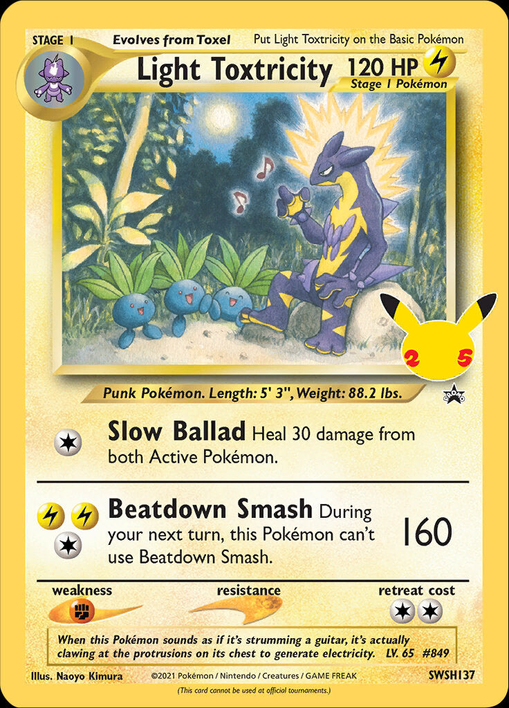 Light Toxtricity (SWSH137) (Jumbo Card) [Sword & Shield: Black Star Promos] | Shuffle n Cut Hobbies & Games