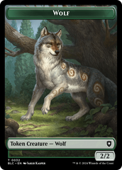 Goat // Wolf (032) Double-Sided Token [Bloomburrow Commander Tokens] | Shuffle n Cut Hobbies & Games