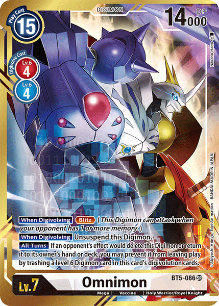 Omnimon [BT5-086] (Alternate Art - Nakano Haito) [Battle of Omni] | Shuffle n Cut Hobbies & Games