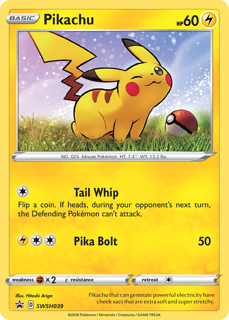 Pikachu (SWSH039) [Sword & Shield: Black Star Promos] | Shuffle n Cut Hobbies & Games