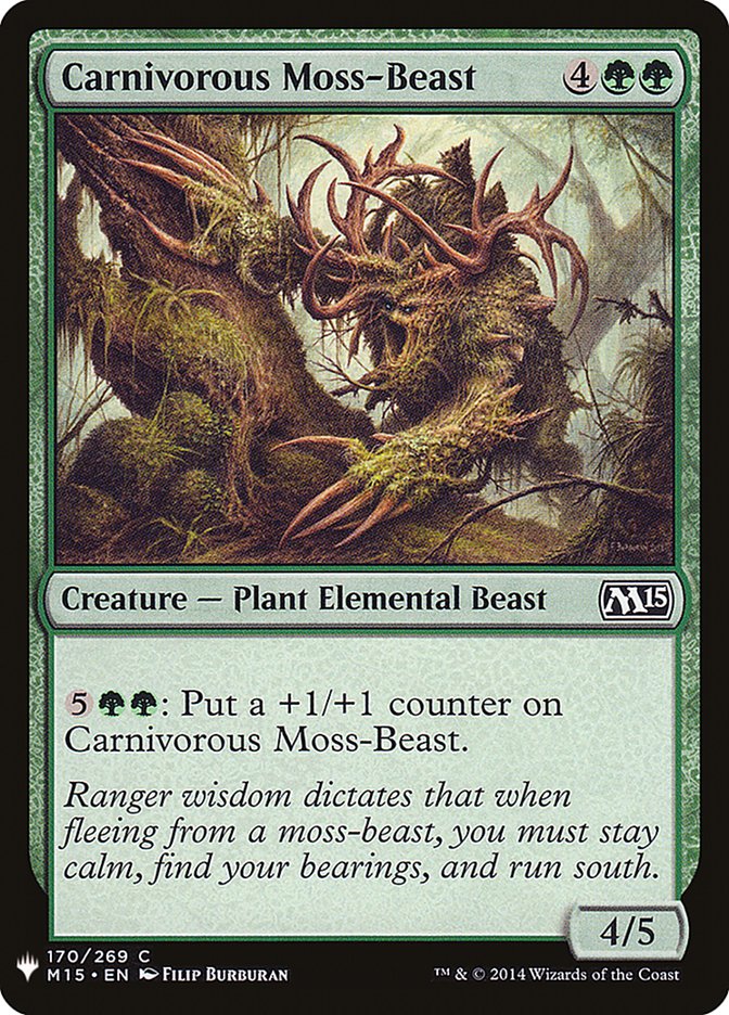 Carnivorous Moss-Beast [Mystery Booster] | Shuffle n Cut Hobbies & Games