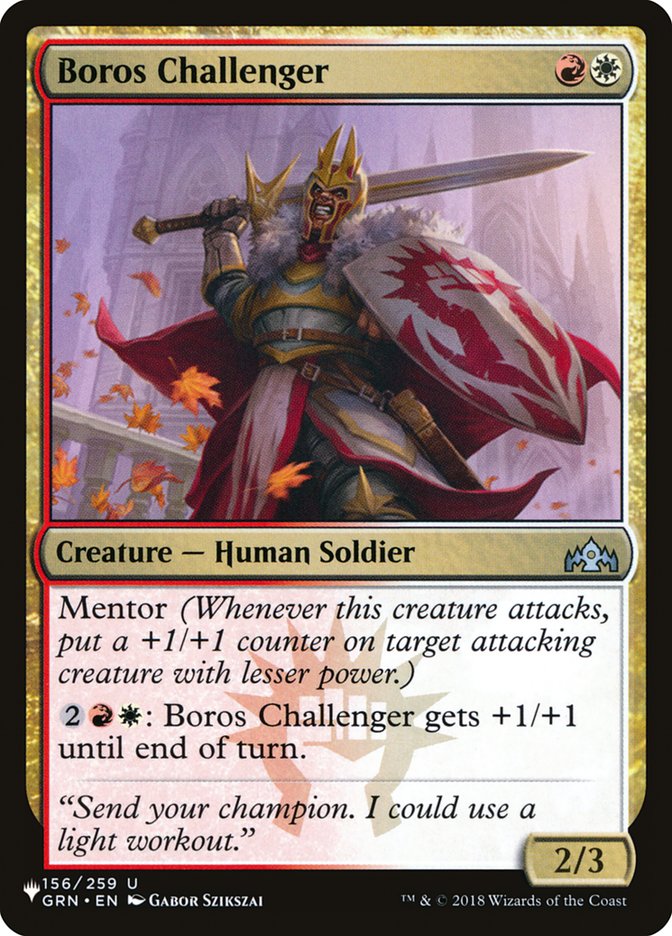 Boros Challenger [The List] | Shuffle n Cut Hobbies & Games