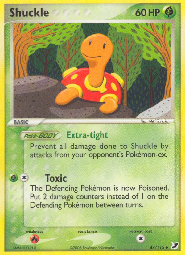 Shuckle (47/115) [EX: Unseen Forces] | Shuffle n Cut Hobbies & Games