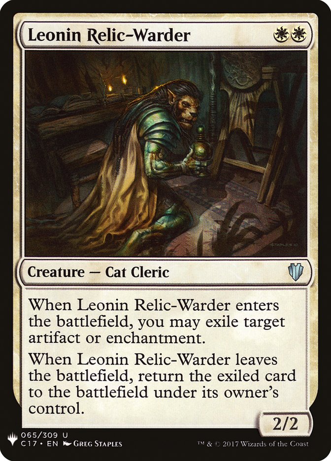 Leonin Relic-Warder [Mystery Booster] | Shuffle n Cut Hobbies & Games