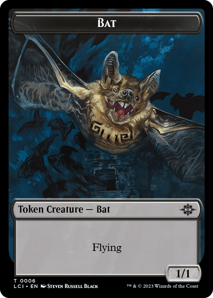 Treasure (0018) // Bat Double-Sided Token [The Lost Caverns of Ixalan Tokens] | Shuffle n Cut Hobbies & Games