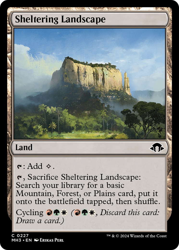 Sheltering Landscape [Modern Horizons 3] | Shuffle n Cut Hobbies & Games