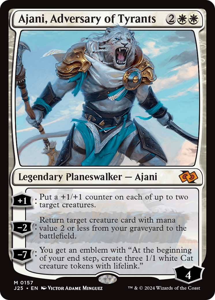 Ajani, Adversary of Tyrants [Foundations Jumpstart] | Shuffle n Cut Hobbies & Games