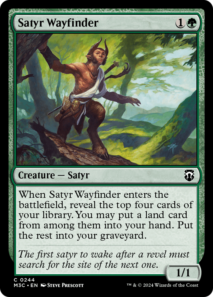 Satyr Wayfinder (Ripple Foil) [Modern Horizons 3 Commander] | Shuffle n Cut Hobbies & Games