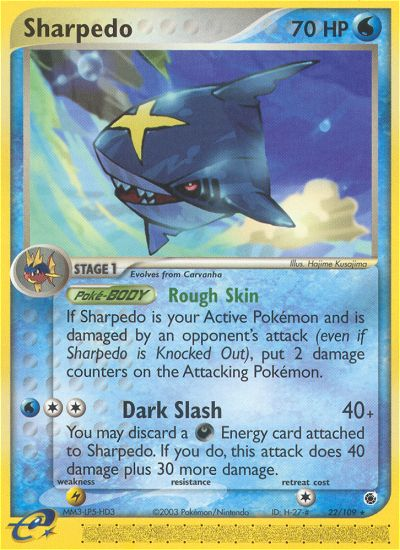 Sharpedo (22/109) [EX: Ruby & Sapphire] | Shuffle n Cut Hobbies & Games