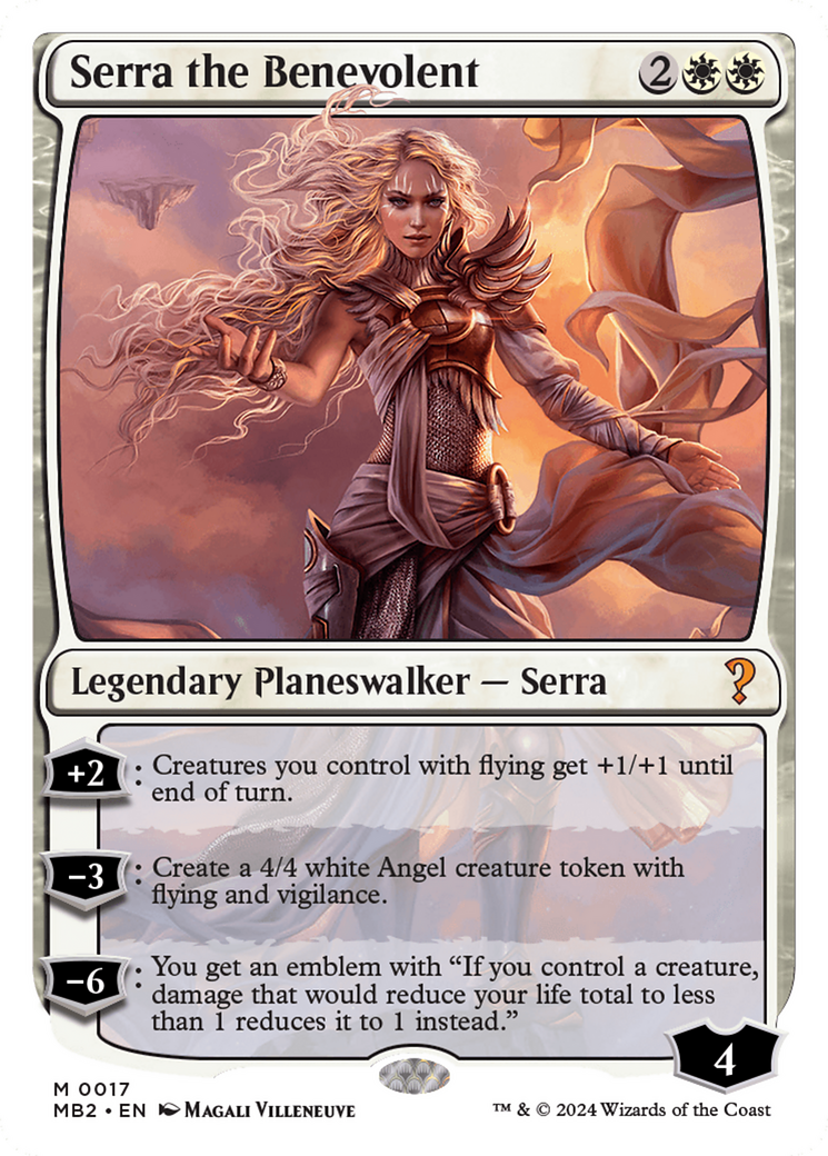 Serra the Benevolent (White Border) [Mystery Booster 2] | Shuffle n Cut Hobbies & Games