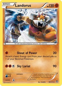 Landorus (58/111) (Theme Deck Exclusive) [XY: Furious Fists] | Shuffle n Cut Hobbies & Games