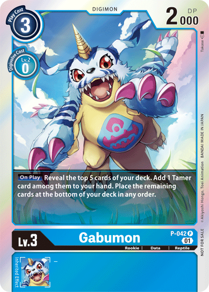 Gabumon [P-042] [Promotional Cards] | Shuffle n Cut Hobbies & Games