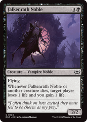 Falkenrath Noble [Duskmourn: House of Horror Commander] | Shuffle n Cut Hobbies & Games