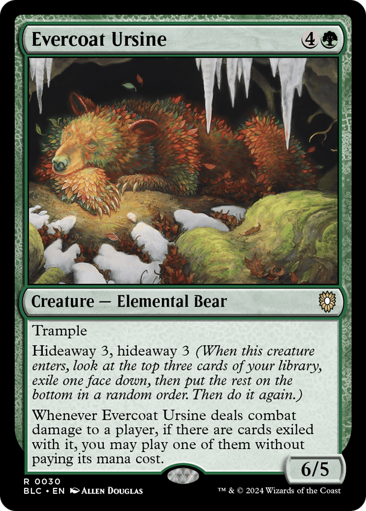 Evercoat Ursine [Bloomburrow Commander] | Shuffle n Cut Hobbies & Games