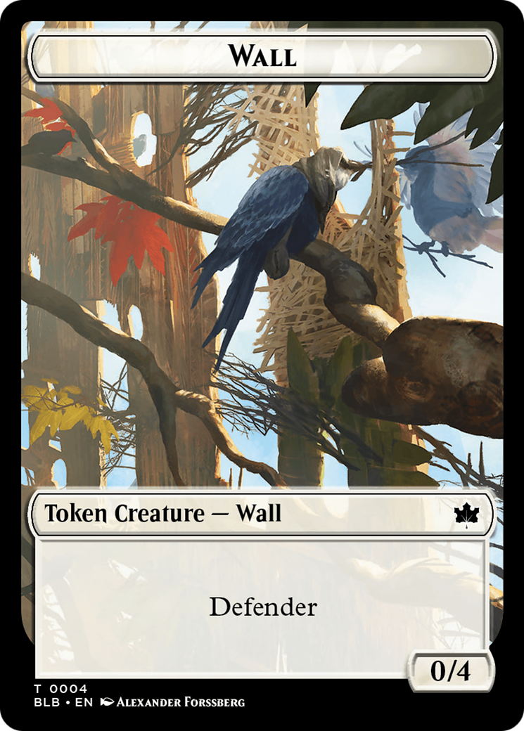 Wall Token [Bloomburrow Tokens] | Shuffle n Cut Hobbies & Games