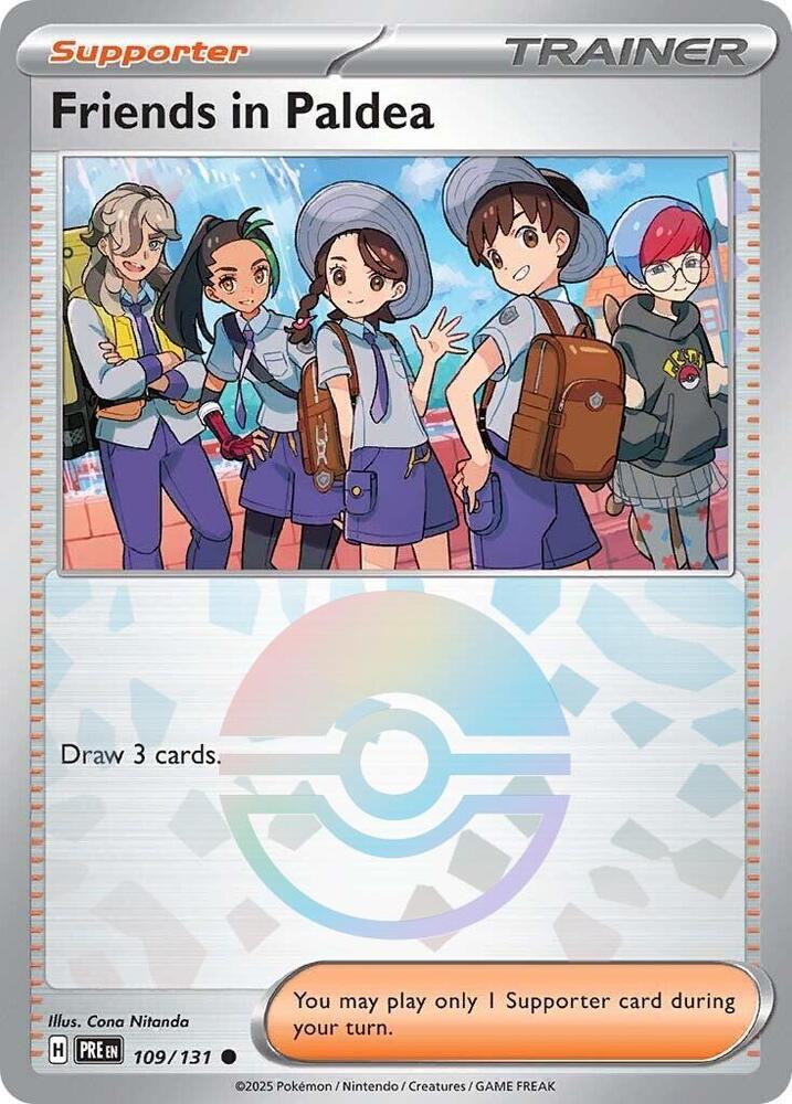 Friends in Paldea (109/131) (Poke Ball Pattern) [Scarlet & Violet: Prismatic Evolutions] | Shuffle n Cut Hobbies & Games