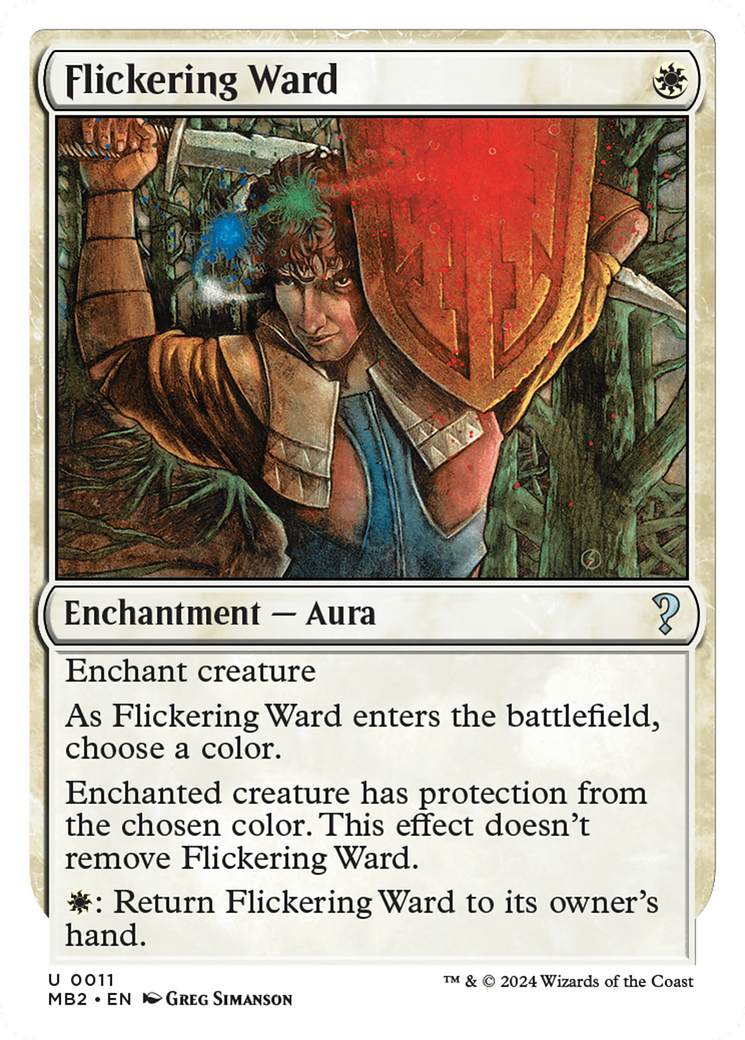 Flickering Ward (White Border) [Mystery Booster 2] | Shuffle n Cut Hobbies & Games