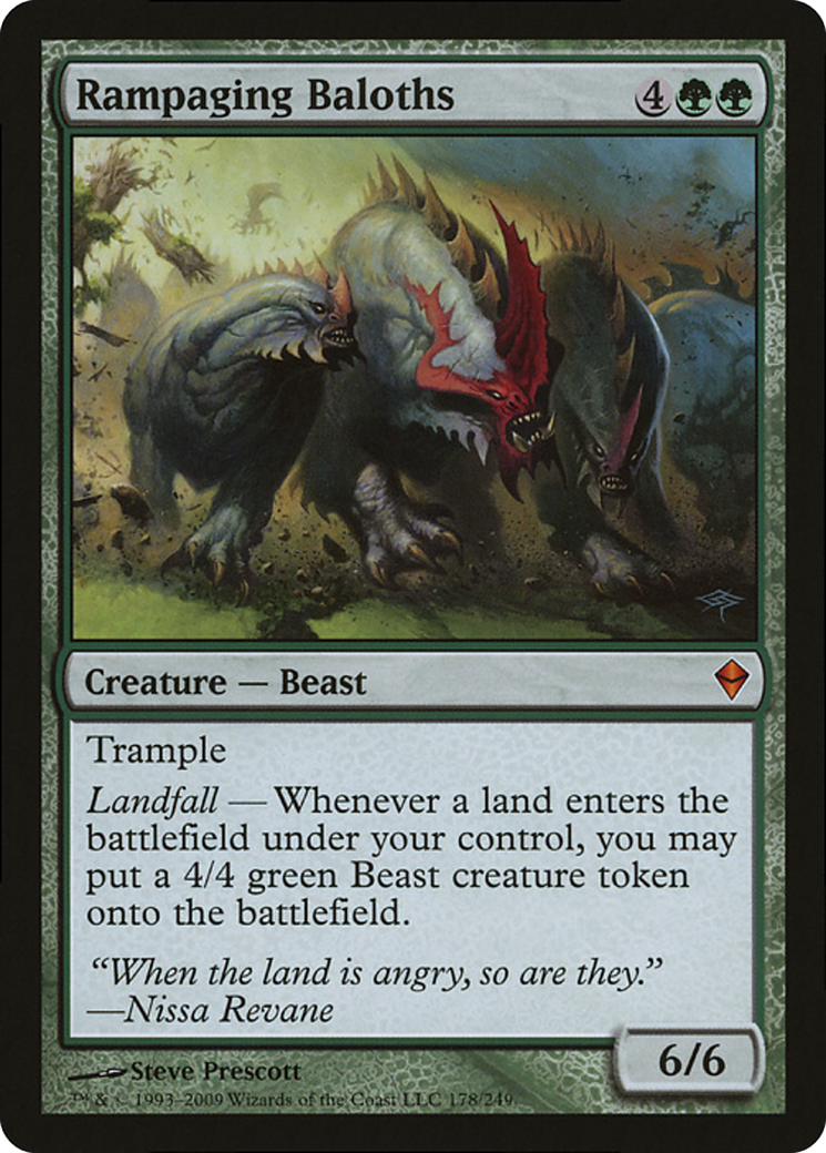 Rampaging Baloths (Zendikar) (Oversized) [Oversize Cards] | Shuffle n Cut Hobbies & Games