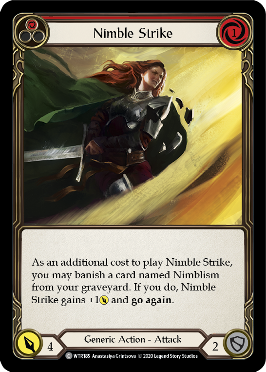 Nimble Strike (Red) [U-WTR185] (Welcome to Rathe Unlimited)  Unlimited Normal | Shuffle n Cut Hobbies & Games