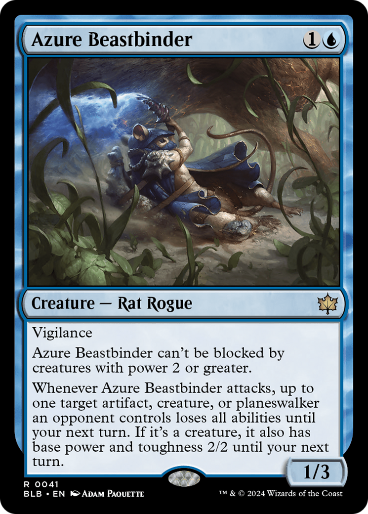 Azure Beastbinder [Bloomburrow] | Shuffle n Cut Hobbies & Games