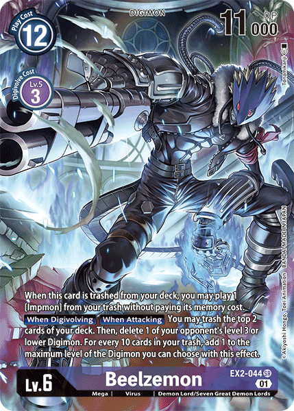 Beelzemon [EX2-044] (Alternate Art) [Digital Hazard] | Shuffle n Cut Hobbies & Games