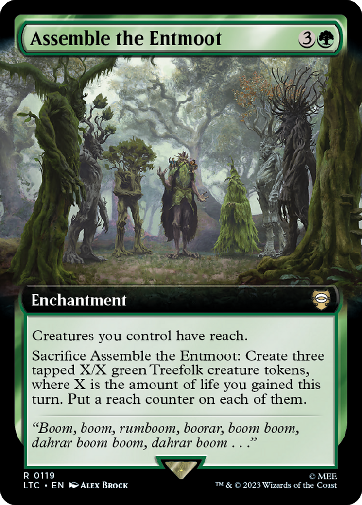 Assemble the Entmoot (Extended Art) [The Lord of the Rings: Tales of Middle-Earth Commander] | Shuffle n Cut Hobbies & Games