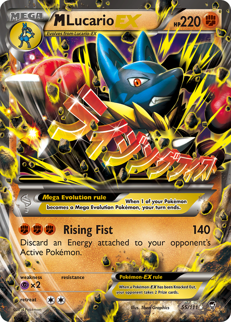 M Lucario EX (55/111) [XY: Furious Fists] | Shuffle n Cut Hobbies & Games