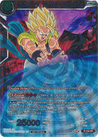 Energy Volley Gogeta (Series 7 Super Dash Pack) (P-134) [Promotion Cards] | Shuffle n Cut Hobbies & Games