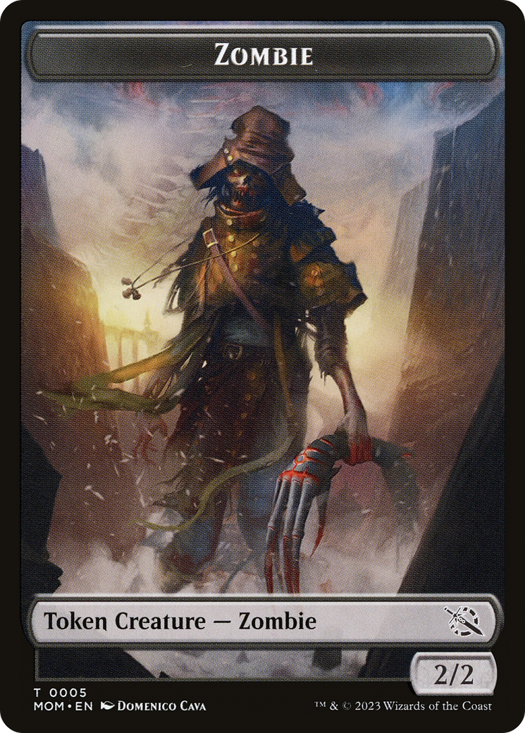 Treasure (21) // Zombie Double-Sided Token [March of the Machine Tokens] | Shuffle n Cut Hobbies & Games