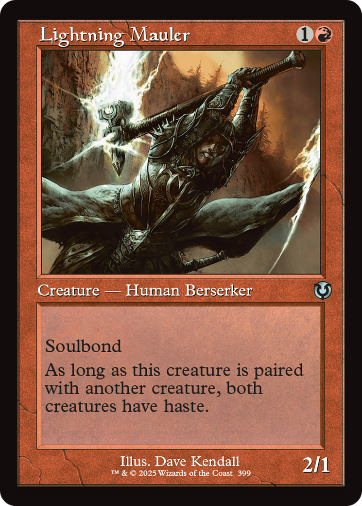 Lightning Mauler (Retro Frame) [Innistrad Remastered] | Shuffle n Cut Hobbies & Games