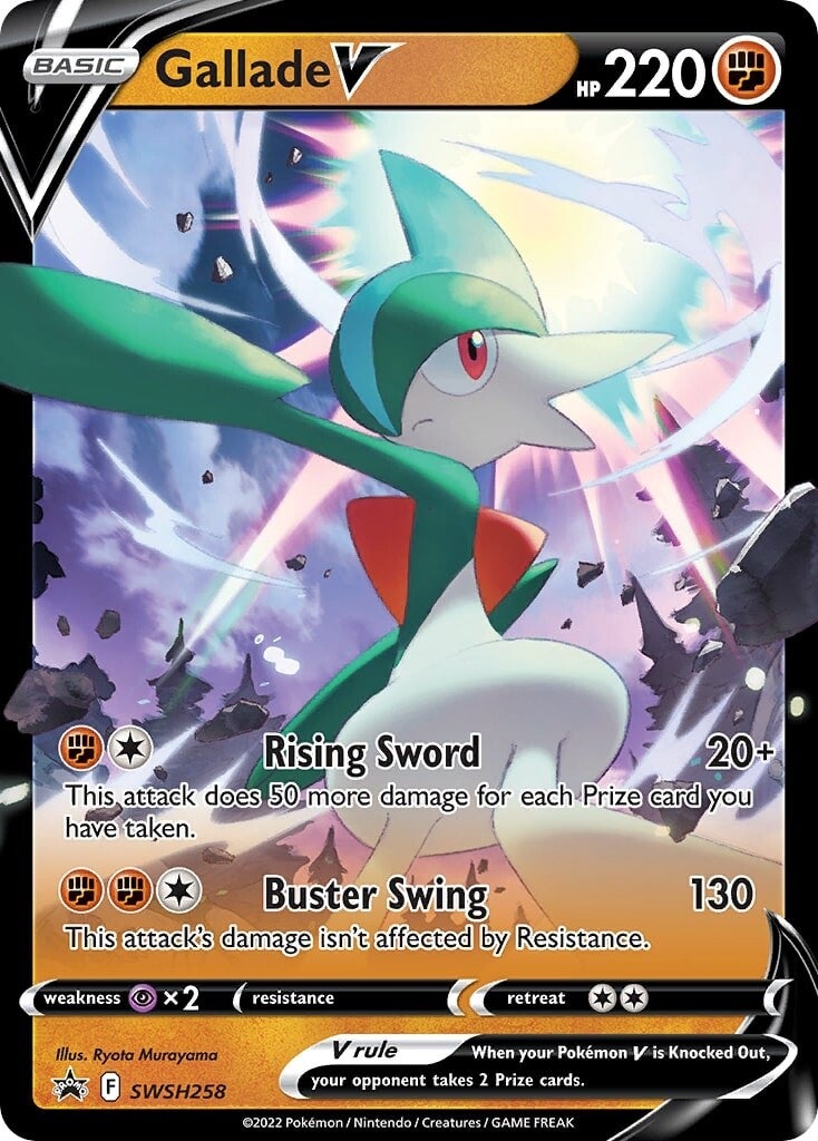 Gallade V (SWSH258) [Sword & Shield: Black Star Promos] | Shuffle n Cut Hobbies & Games