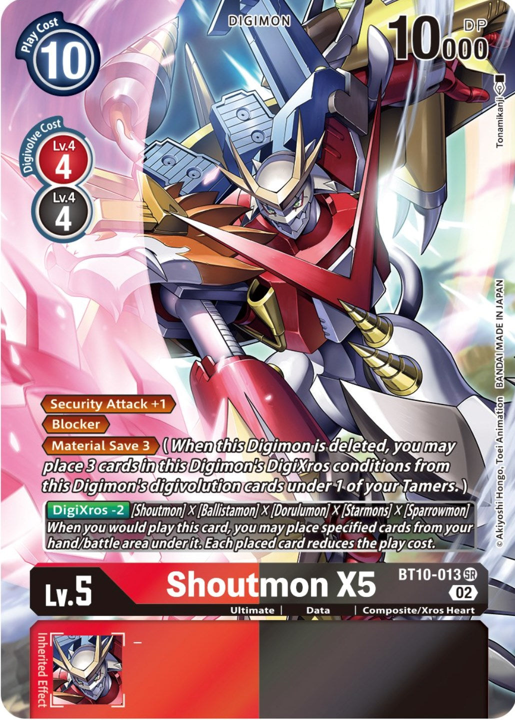 Shoutmon X5 [BT10-013] (Alternate Art) [Xros Encounter] | Shuffle n Cut Hobbies & Games