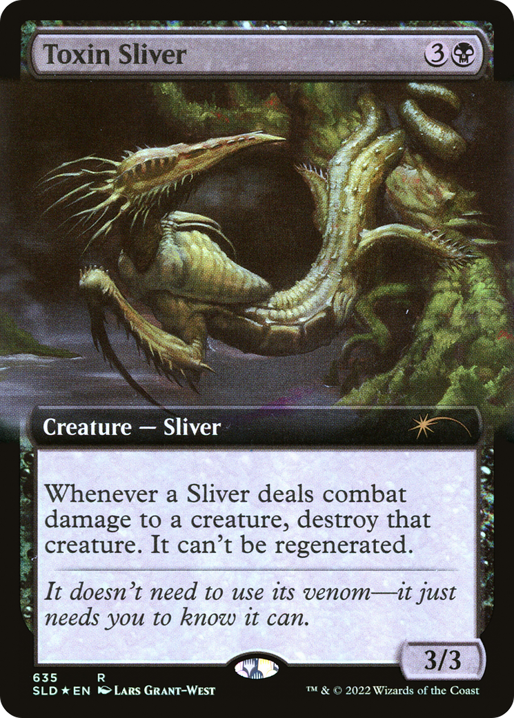 Toxin Sliver (Extended Art) [Secret Lair Drop Promos] | Shuffle n Cut Hobbies & Games