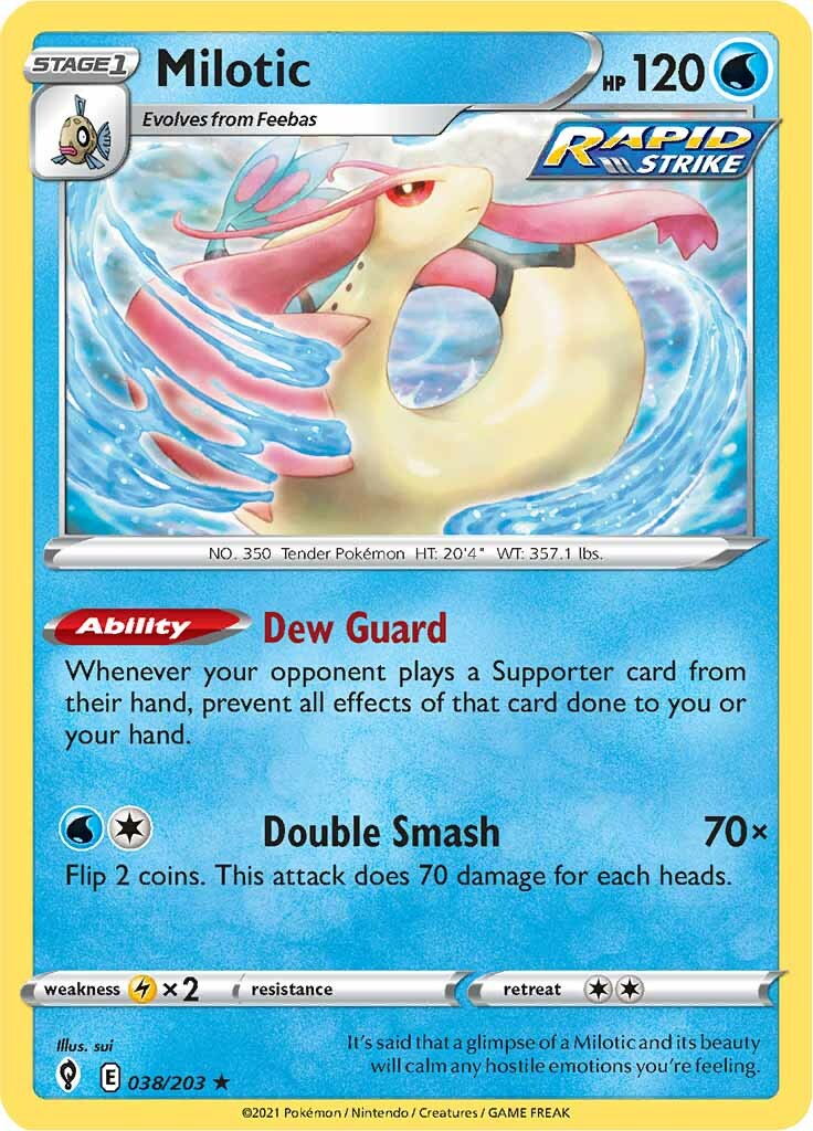 Milotic (038/203) [Sword & Shield: Evolving Skies] | Shuffle n Cut Hobbies & Games