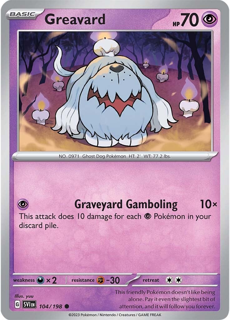 Greavard (104/198) [Scarlet & Violet: Base Set] | Shuffle n Cut Hobbies & Games