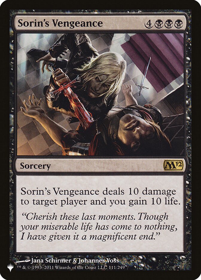 Sorin's Vengeance [The List] | Shuffle n Cut Hobbies & Games