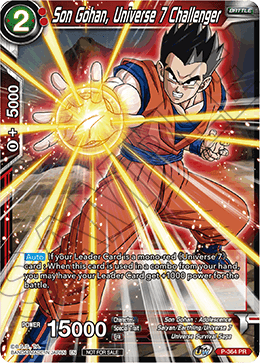 Son Gohan, Universe 7 Challenger (Unison Warrior Series Boost Tournament Pack Vol. 7) (P-364) [Tournament Promotion Cards] | Shuffle n Cut Hobbies & Games