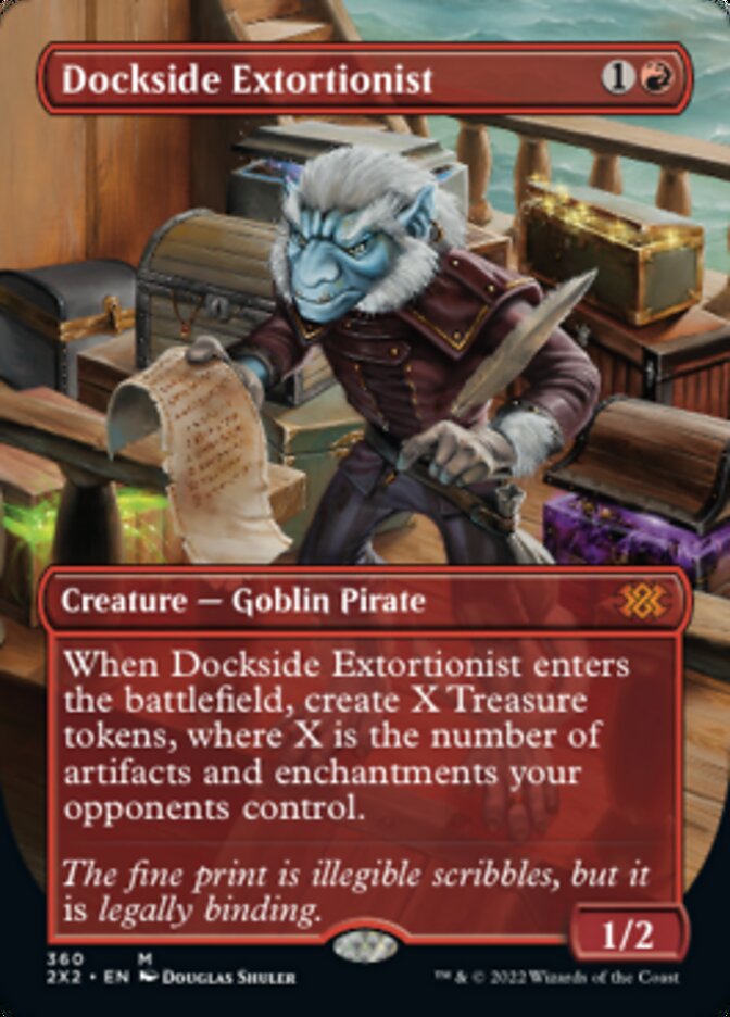 Dockside Extortionist (Borderless Alternate Art) [Double Masters 2022] | Shuffle n Cut Hobbies & Games