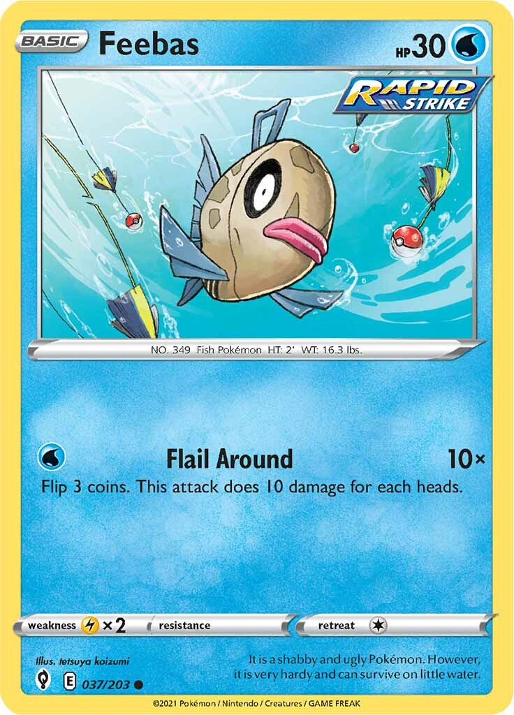 Feebas (037/203) [Sword & Shield: Evolving Skies] | Shuffle n Cut Hobbies & Games