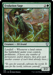 Evolution Sage [Phyrexia: All Will Be One Commander] | Shuffle n Cut Hobbies & Games