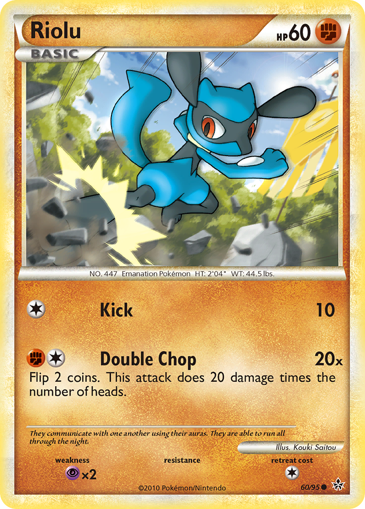 Riolu (60/95) [HeartGold & SoulSilver: Unleashed] | Shuffle n Cut Hobbies & Games