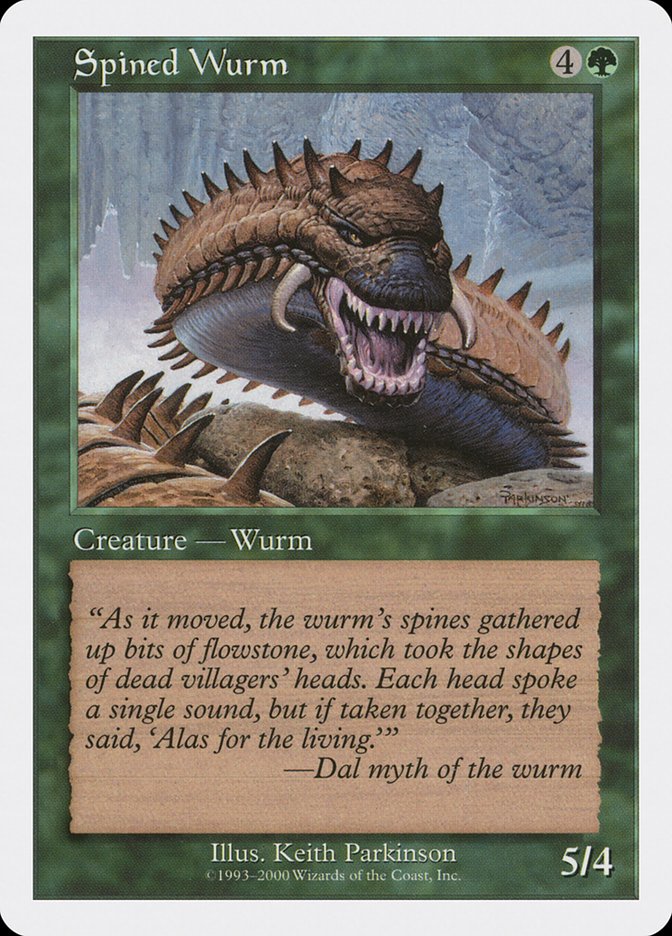 Spined Wurm [Media Promos] | Shuffle n Cut Hobbies & Games