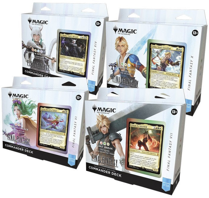 Universe Beyond Final Fantasy -  Commander Collector Decks (4 Decks Per Display) | Shuffle n Cut Hobbies & Games