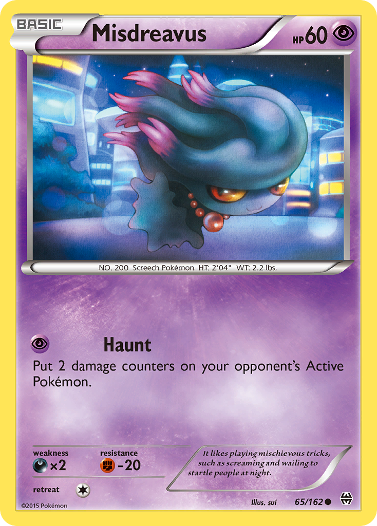 Misdreavus (65/162) [XY: BREAKthrough] | Shuffle n Cut Hobbies & Games