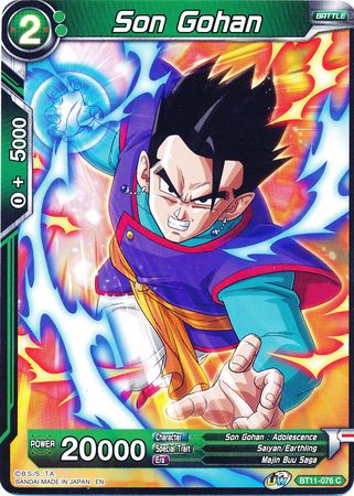 Son Gohan (Green) [BT11-076] | Shuffle n Cut Hobbies & Games