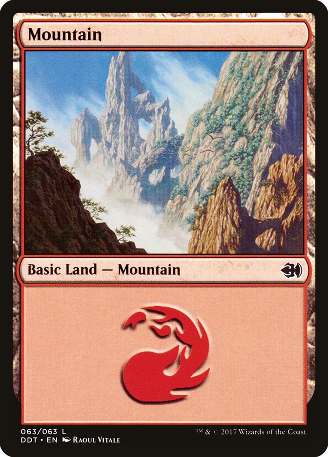 Mountain (63) [Duel Decks: Merfolk vs. Goblins] | Shuffle n Cut Hobbies & Games